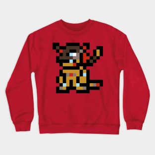 digimon agumon evolution kizuna pixel Crewneck Sweatshirt